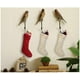 thumbnail image 2 of Kits de calcetines navideños tejidos en cable Color sólido Blanco Marfil Decoraciones clásicas 18", juego de 2 Vhermosa LT347-1, 2 of 6