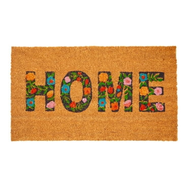 Nonslip Coco Coir Front Door Welcome Mat, Home Outdoor Rug (17 x 30 In)