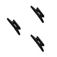 thumbnail image 2 of 3 Pieces 3" Black Nylon Closed Base Marine Boat & Dock 3 inch Cleat, 2 of 6