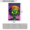 thumbnail image 6 of ZNDUO Halloween Zombie Cartoon Pattern Halloween Garden Flag, Small Yard Lawn Flag for Outdoor House Decor Holiday Home Decorations, 12.5"x18", 6 of 8