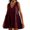 B20 Wine plus size summer dresses Clearance Under $5, variant on Cagogo Women's Wedding Guest Dresses Summer Under $5 Casual V Neck Short Sleeve Pleated Swing Flowy Short Mini Sundresses Going Out White Evening Dress Mother Day Gifts