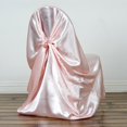 thumbnail image 1 of Efavormart 10PCS Blush Silky Satin Universal Chair Covers Fits All Type of Chairs Event Dinning Slipcover For Wedding Party Banquet, 1 of 2