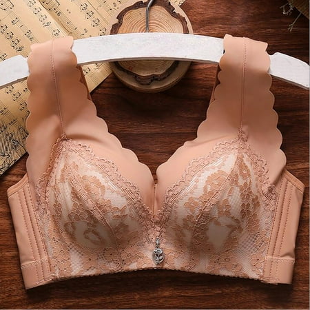 

Promotion! Women s Underwear Underwire Padded Lace Push Up Sexy Deals for 2023 New Fashion Everyday Bras Khaki S
