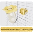 thumbnail image 4 of Bird Cage Feeder for Vegetable, Parrot Veggies Holder with Water-Storage Design to Keep Greens Fresh, No Mess Hanging Parrot Feeder, Quick Clean Clip, No Spill Feeders for Conures, 4 of 8