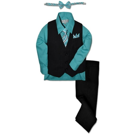 Johnnie Lene Boys Formal Pinstripe Dresswear Vest Set JL40