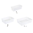 thumbnail image 3 of Inteprter Caja de almacenamiento de plástico blanco Artículos limpios y ordenados No más desorden Amplia gama de especificaciones para elegir Type3 NO3, 3 of 6