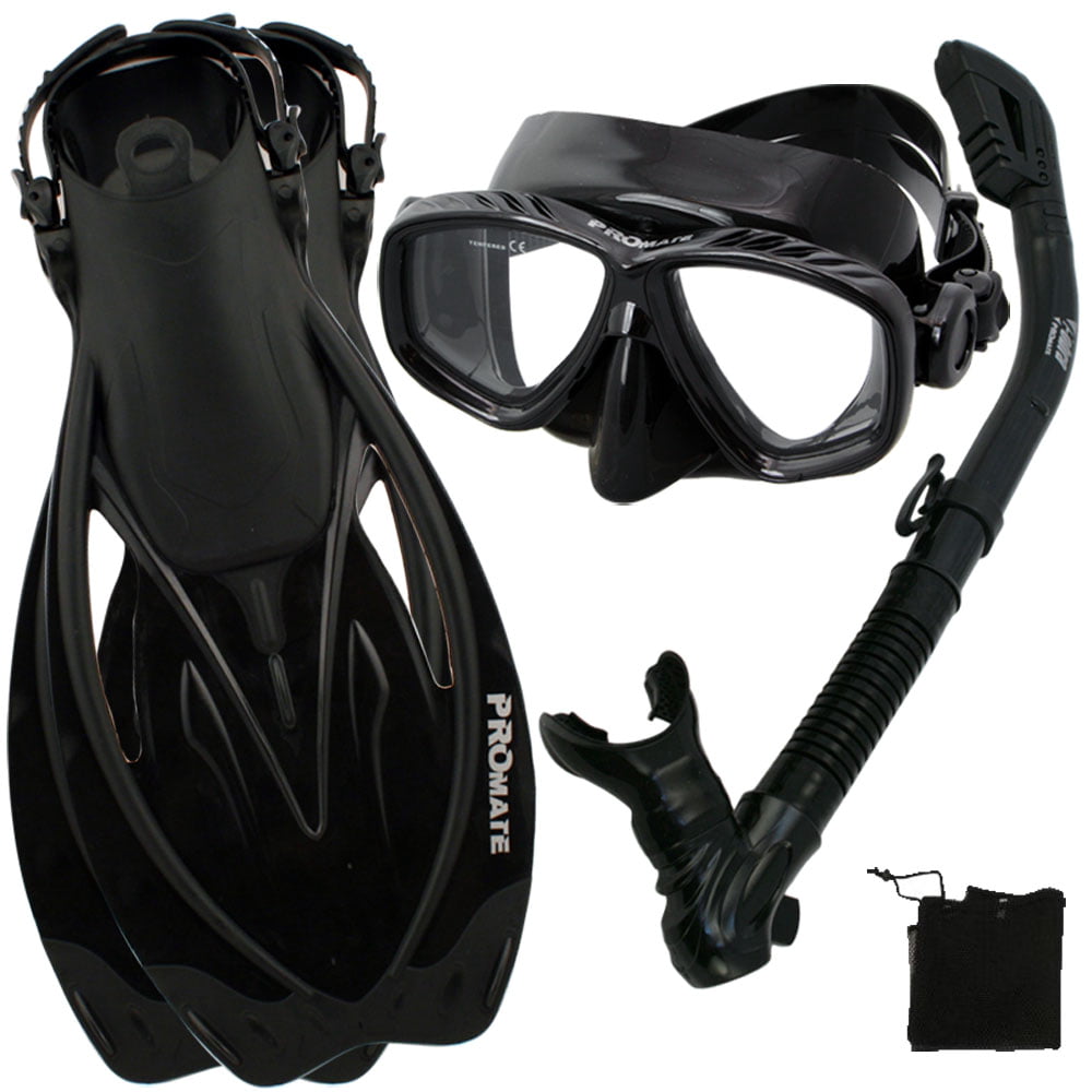 Snorkel Fins Mask Set for Snorkeling Scuba Diving, AB-SM