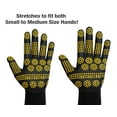 thumbnail image 5 of MidWest Gloves & Gear, Unisex, 6 Pack of Radial Max Grip™ Gloves, Black and Yellow, Size SM, 5 of 6