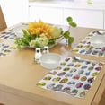 thumbnail image 4 of Ambesonne Zoo Place Mats Set of 4, Funny Cartoon Animals Set, Standard Size, Multicolor, 4 of 6