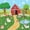 Green Peach, variant on Erosebridal Farm Animals Twin Fitted Sheet for Boys Girls, White Background Bedding, 2pcs 1 Fitted Sheet and 1 Pillowcase