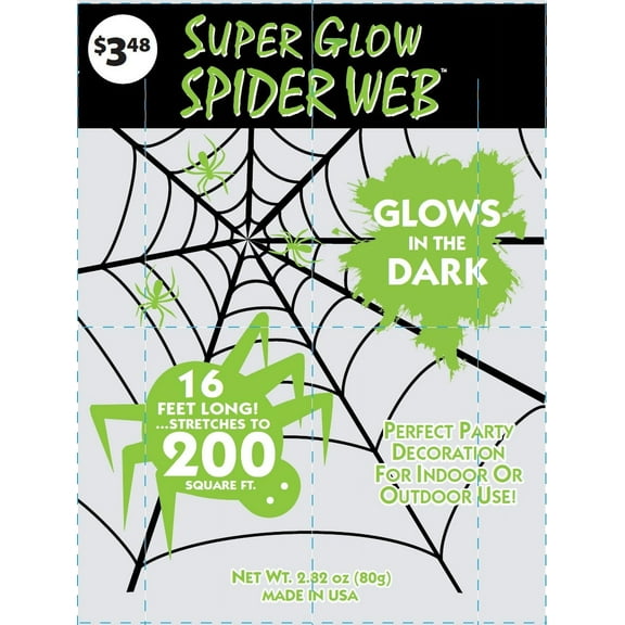 Halloween Gid Super Stretch Spider Web By Fun World