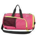 thumbnail image 1 of FLAMEHORSE Multifunctional Waterproof Nylon Foldable Gym Bag with Adjustable Straps for Travel, Sports, and Daily Use - Pink, 1 of 6
