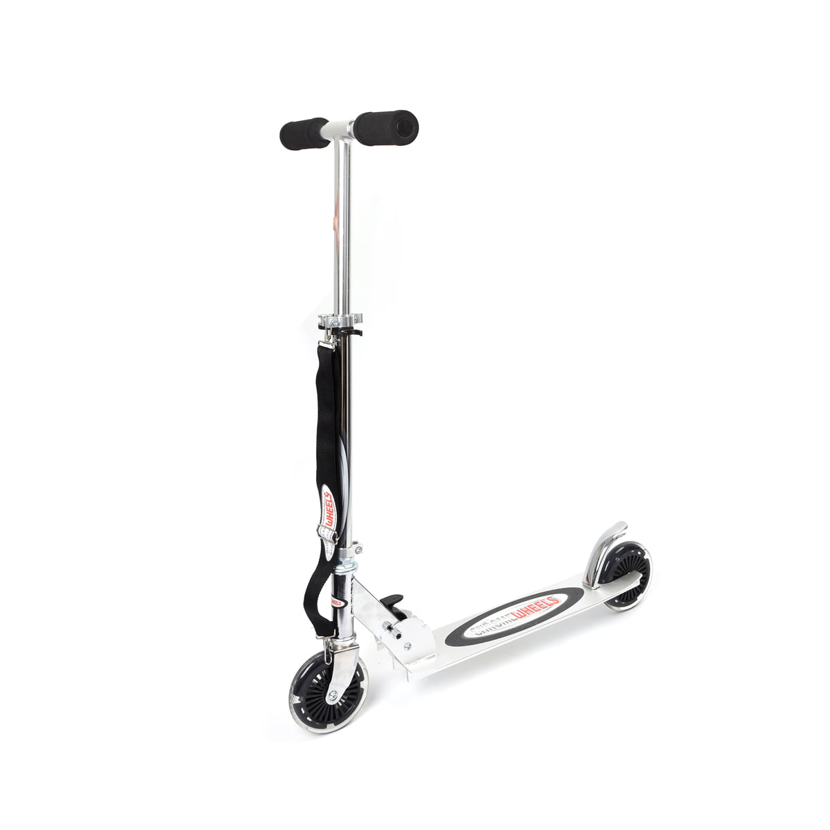 ChromeWheels Scooter for Kids, Deluxe 2 Wheel Kick Scooters 4 Adjustable  Height with LED Light Up Wheels, for Age 5 up Girls Boys, 132lb Weight Limi