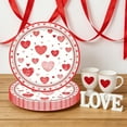 thumbnail image 4 of Valentine’s Day Tableware Set – Red and Pink Heart Message Disposable Plates, Napkins, Forks For Valentine’s Parties, Weddings, Anniversaries, Romantic Dinners, 4 of 6