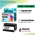 thumbnail image 4 of Replacement 952XL Ink Cartridge Compatible for&nbsp;HP 952 XL Ink Cartridges&nbsp;Work for Officejet Pro 8710 7740 8720 8210 8715 8702 7720 8730 8740 8216 8725 8700 Printers, 4 of 5