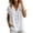 White, variant on Women's Spring Summer V-Neck Buttoned Ruffled Cap Sleeve Blouse | Casual Textured Flowy Top | Elegant Daily Vacation Shirt