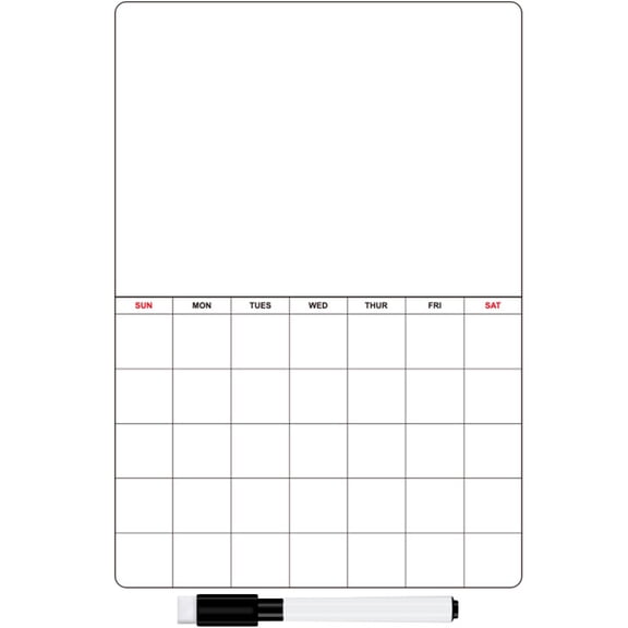 unbranded  2 Sets Refrigerator Writing Board Calendar Planner Fridge White