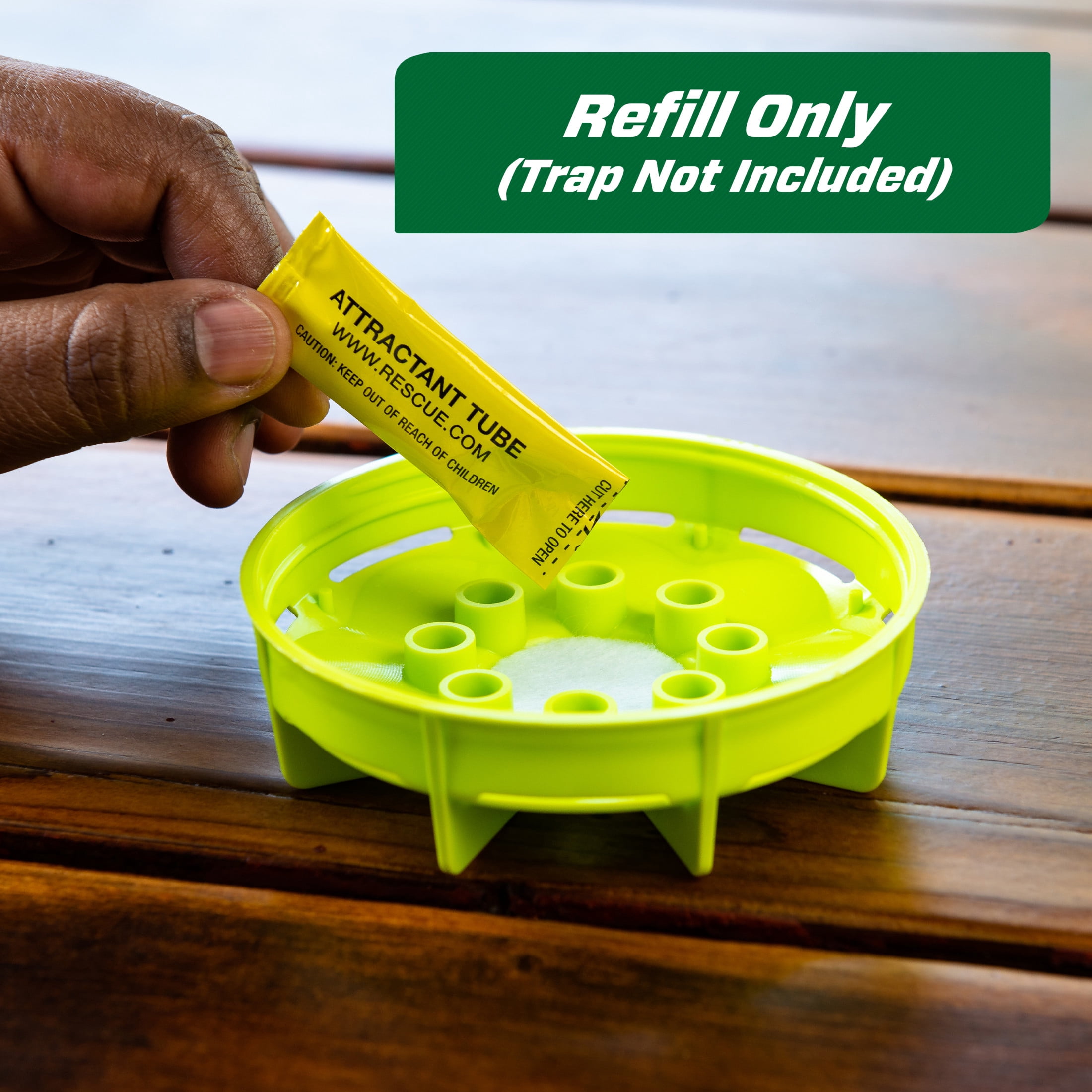 (2 pack) RESCUE! Non-Toxic Wasp, Hornet, Yellowjacket Trap (WHY Trap) Attractant Refill - 2 Week Refill