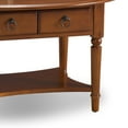 thumbnail image 5 of Coastal Oval Coffee Table in Pecan, 5 of 11
