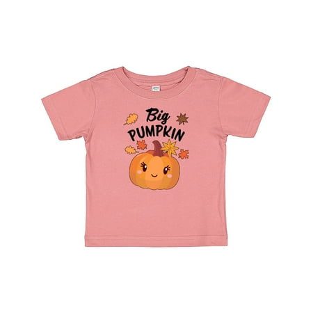 

Inktastic Big Pumpkin with Fall Leaves Gift Baby Boy or Baby Girl T-Shirt