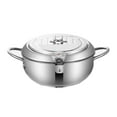 thumbnail image 1 of GUOOL Japanese Deep Frying Pot, Oil Frying Pan, Multipurpose Tempura Soup Pot, Tempura 20cm, 1 of 9