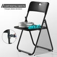 thumbnail image 6 of 6Pcs/Set Folding Chairs, Staff Backpack Computer Chair, Basics Foldable Plastic Chair, Outdoor Portable Activity Chair, Black-Black, 6 of 8