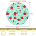 thumbnail image 3 of Pioneer Flower Floral Print Pattern Round Tablecloth 60 X 60 Inch, Wrinkle Resistant Wipeable Table Cloth for Kitchen Dining Picnic Patio Party, 3 of 6
