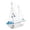 White2, variant on Mediterranean Sailboat Statue Nautical Coastal Tabletop Decor with Shell Lifebuoy Seagull Mini Wooden Sailboat Ornament for Living Room Bathroom Desk Beach Themed Home Decor Gift