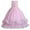 Rainbow Pink, variant on IBTOM CASTLE Flower Girl Princess Floral Boho Lace Embroidered Pageant Dresses for Kids Party Wedding Puffy Communion Maxi Gown 5-6 Years Rainbow Pink