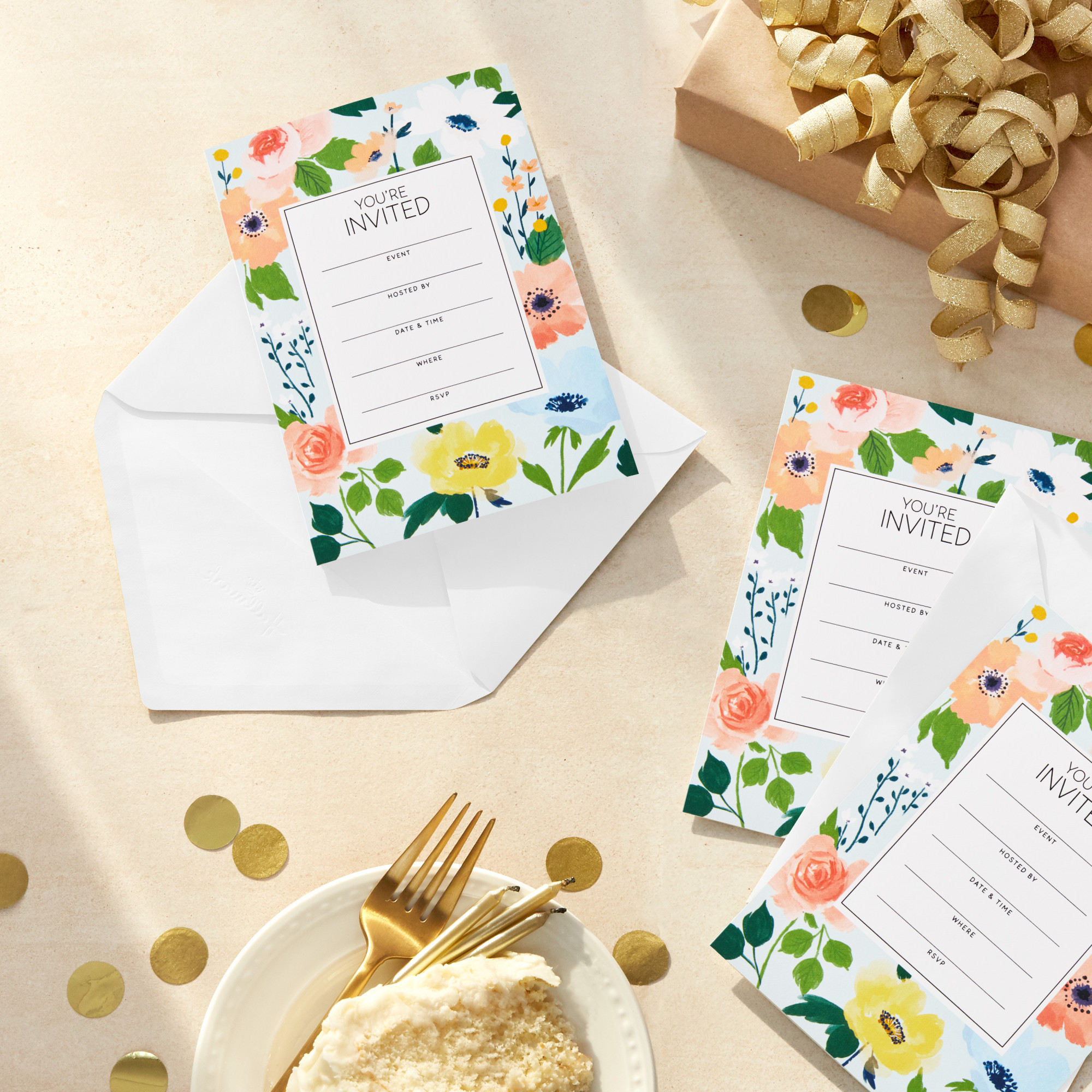 Hallmark General Invitation (Invitation Elegant Floral)