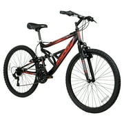 Hyper Bicycles 26 Shocker Mountain Bike, Adult Ages 14+, Black/Red