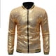 thumbnail image 2 of Chaquetas Para Hombres Chaqueta de Otoño Casual Sólido Cuello de Pie Manga Larga Lentejuelas Vestido de Baile Cremallera Odeerbi  ODB175134, 2 of 5
