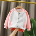 thumbnail image 5 of YunPes Boys Girls Varsity Jacket Snap Long Sleeve Baseball Outerwear with Striped Ribbed Cuff Fall Back to School Daily Jacket Coat, 5 of 5