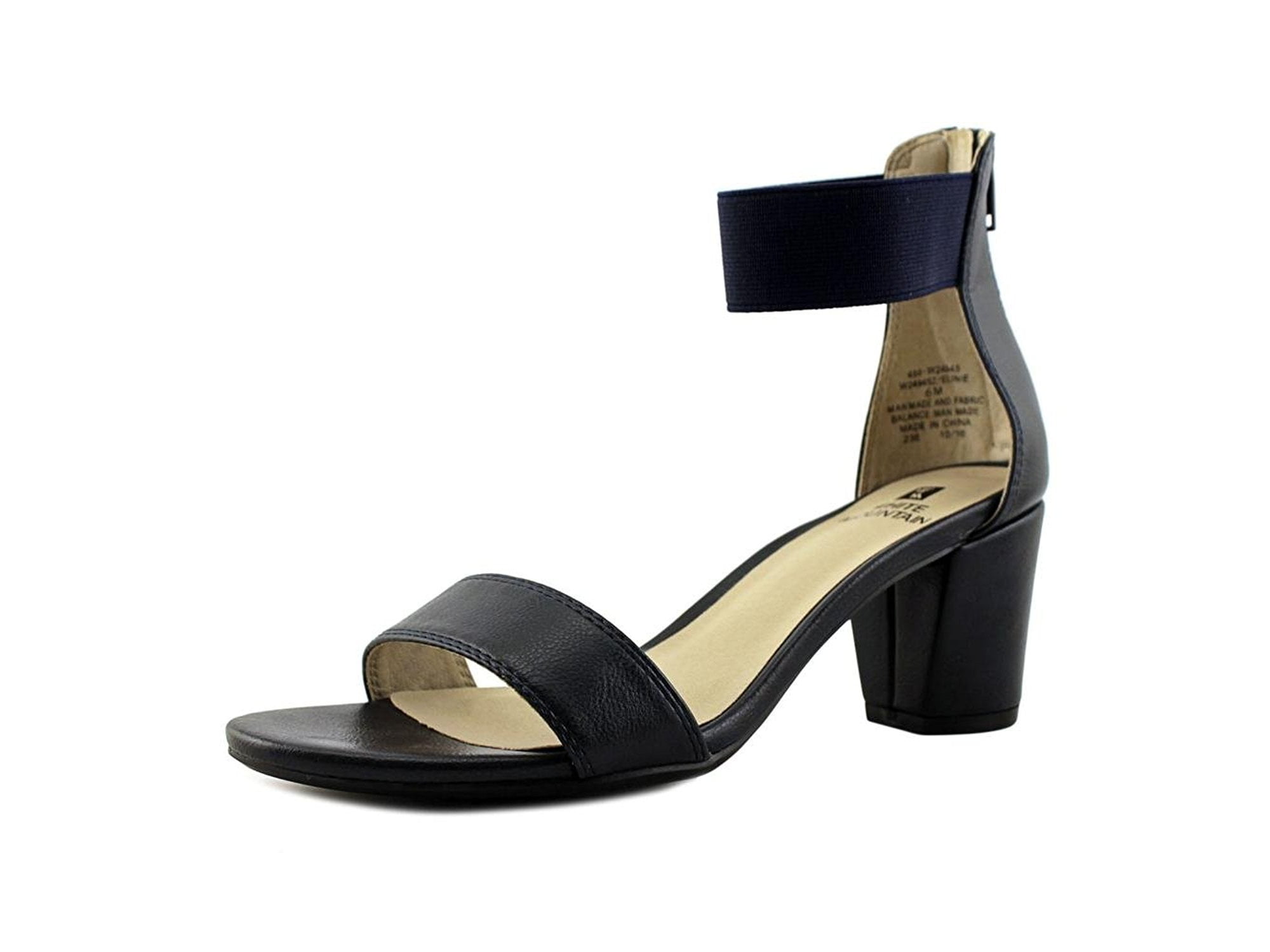 White Mountain Womens Elinie Fabric Open Toe Casual Ankle Strap Sandals -  Walmart.com