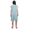 thumbnail image 3 of Moomaya Cotton Poplin Button Down Nightdress For Women Printed Nursing Nightwear, 3 of 5