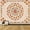 Beige Orange, variant on Fowocu Boho Floral Mandala Tapestry Wall Hanging Pink Bohemian Flower Medallion Tapestry Aesthetic Watercolor Hippie Indian Large Tapestries for Bedroom Living Room Dorm Decor 80 x 60 Inch