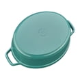 thumbnail image 3 of Staub Cast Iron 5.75-qt Coq au Vin Cocotte - Turquoise, 3 of 5