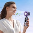 thumbnail image 1 of Handheld Mini Fan with Thermoelectric Cooling, 4000Mah Battery, 199 Speed Settings, Portable Travel Handheld Fan, Pink, 1 of 8