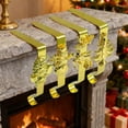 thumbnail image 4 of Gumesh 4-Pack Heavy-Duty Stocking Hangers for Fireplace, Extra-Long Christmas Mantel Hooks for Large Stockings, Damage-Free Hanging Clips, 4 of 4