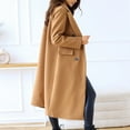 thumbnail image 5 of BEFOKA Women's Long Trench Coat Windproof Classic Lapel Slim Overcoat with Belt Cardigan Sweaters for Women 2025 Cardigan Long Sleeve Kimonoes Open Front Fall Outfits Fashion Clothes, 5 of 8