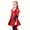 Red Black, variant on URSOFINE Blue Ombre Zip-Up Jacket – Silky Soft Long Sleeve Dress-Up Costume Top with Starry Print – Perfect for Halloween Parties, Plays & Everyday Wear (Sizes 100-160)