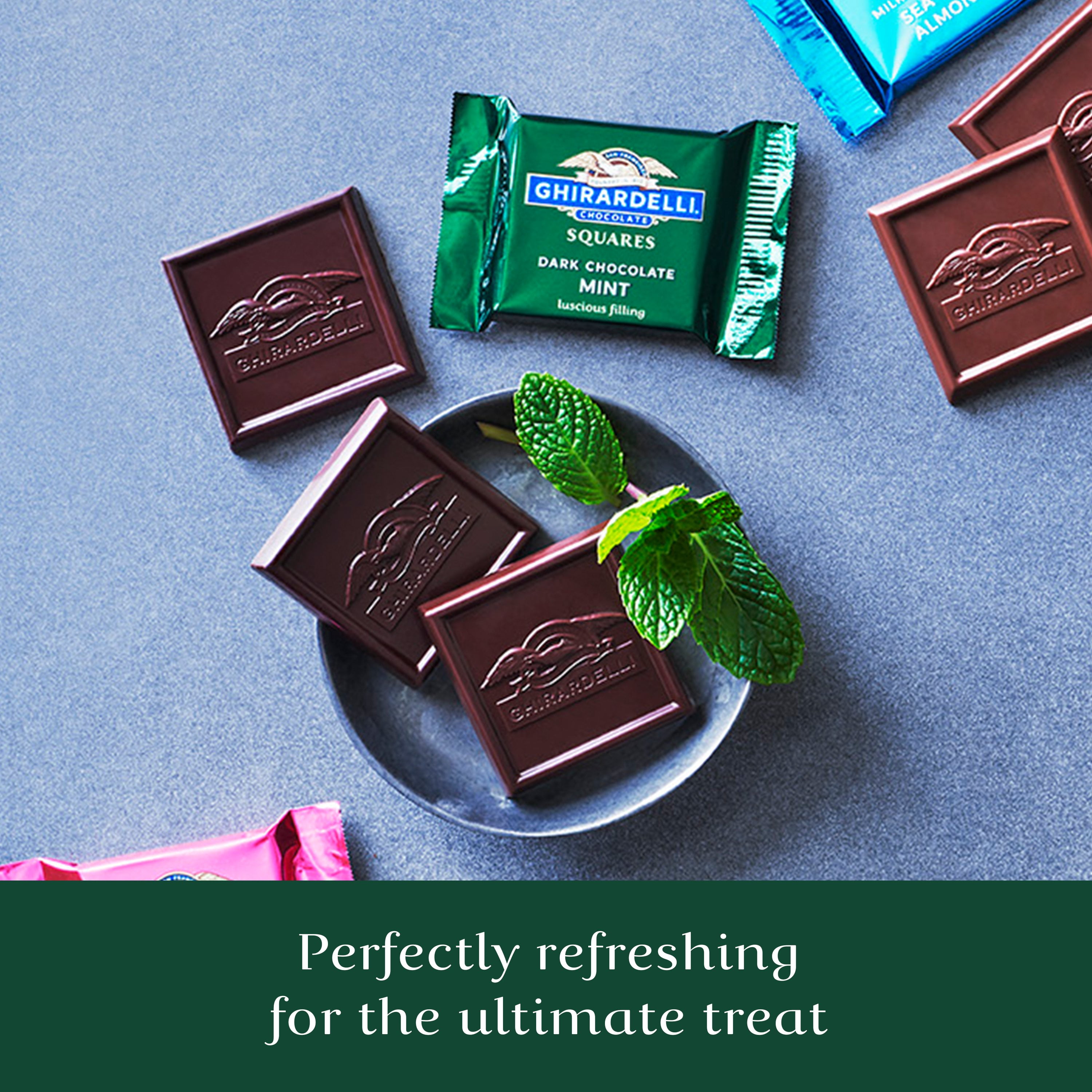 2 Pack - Ghirardelli Chocolate Squares Dark Chocolate Mint - 5.32 Oz Package May Vary