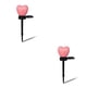 thumbnail image 1 of Cateissary Patio de jardín IPX5 Luz de estaca solar impermeable Césped al aire libre Lámpara LED en forma de corazón romántica Decoración Suministros Rosado 2piezas Cateissary CBP164216, 1 of 6