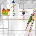 thumbnail image 7 of Renwick 39"H Metal Bird Cage Large Roof Top Huge House for Small Birds, Light Gray, 7 of 7