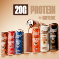 thumbnail image 3 of SPYLT High Protein Milk, Variety Pack, 20g Protein, 60mg Caffeine, Sugar Free, 11 fl oz, 12 Cans, 3 of 10
