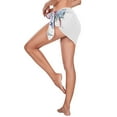 thumbnail image 2 of Floral Of Flowers Women Coverups Beach Cover Up Chiffon Swimsuit Bikini Wrap Short Skirt Beach Slit Tie Waist, 2 of 8