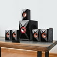 thumbnail image 6 of beFree Sound 5.1 Channel Bluetooth Surround Sound Speaker System in Orange, 6 of 6