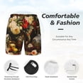 thumbnail image 6 of Picia Elegant Still Life Roses pattern Mens Swim Trunks with Compression Liner Stretch Beach Shorts Quick Dry with Zipper Pockets No-Chafing Board Shorts-Medium, 6 of 9