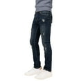 thumbnail image 3 of RAW X  Boy's RawX Distressed Neon Stitch Jeans, Indigo, 10, 3 of 6