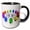 Black/White, variant on 3drose, Lollipop Clock, 11oz Mug
